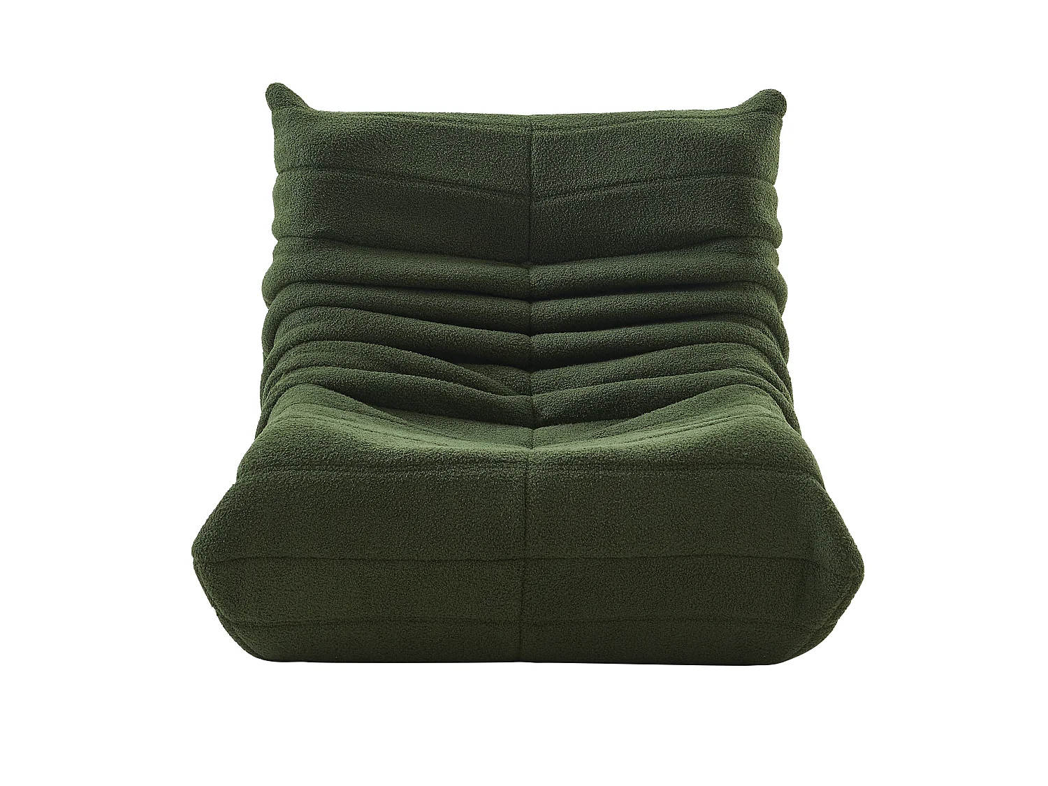 Fauteuil paresseux en velours, Scandinave, vert