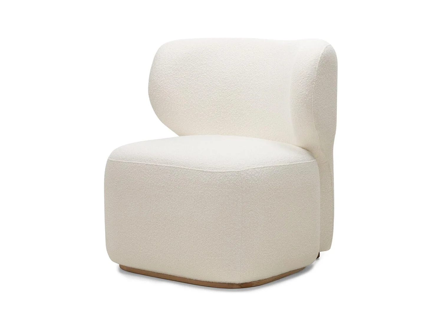 Fauteuil rembourré 80x76x77 cm blanc morela