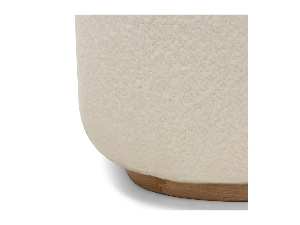 Fauteuil rembourré 80x76x77 cm blanc morela