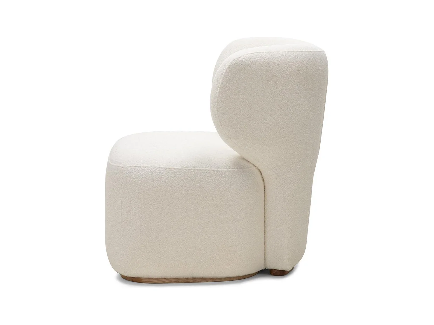 Gestoffeerde fauteuil 80x76x77 cm wit Morela