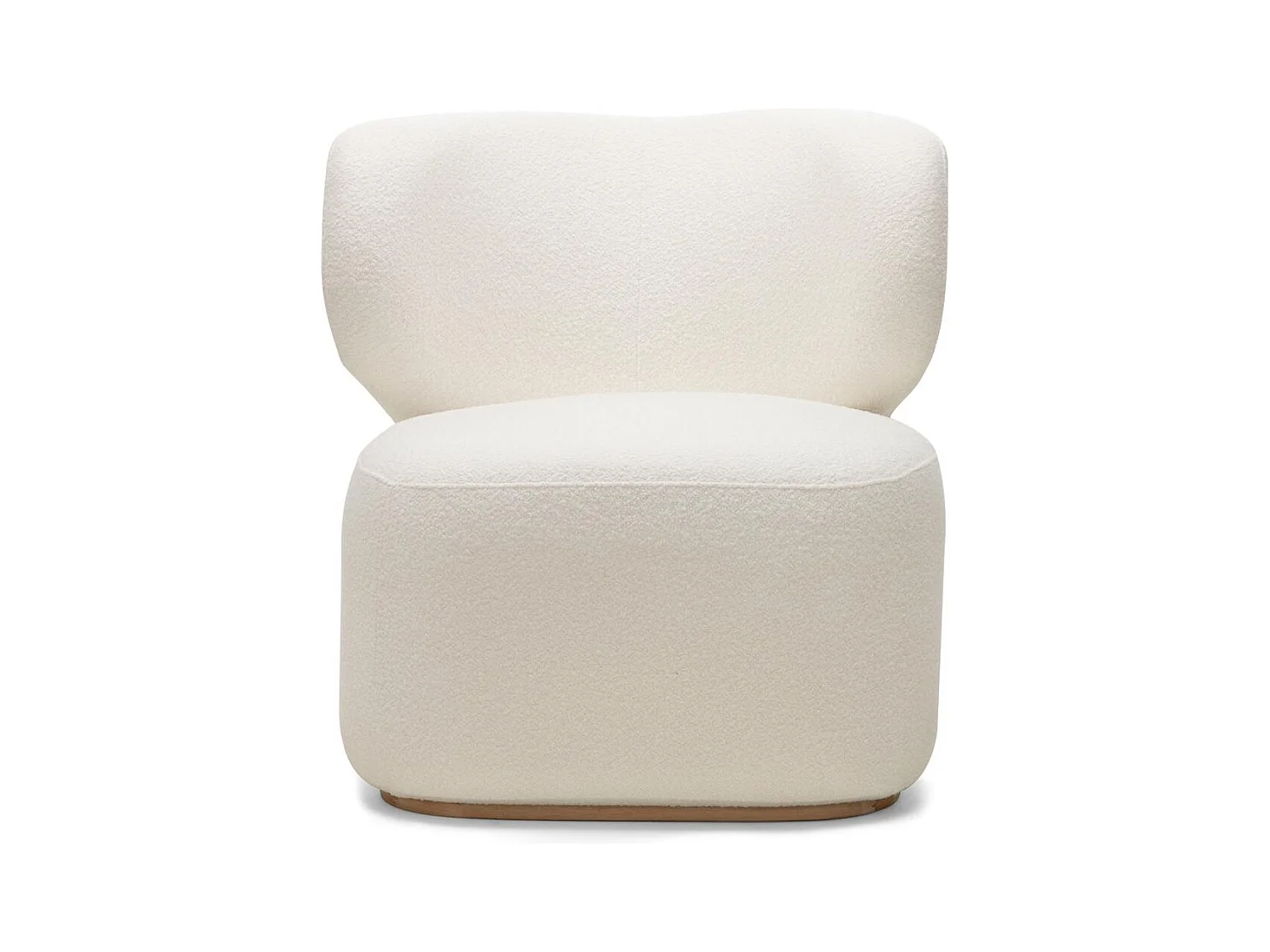 Gestoffeerde fauteuil 80x76x77 cm wit Morela