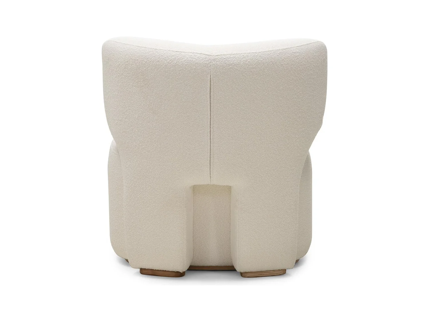 Gestoffeerde fauteuil 80x76x77 cm wit Morela