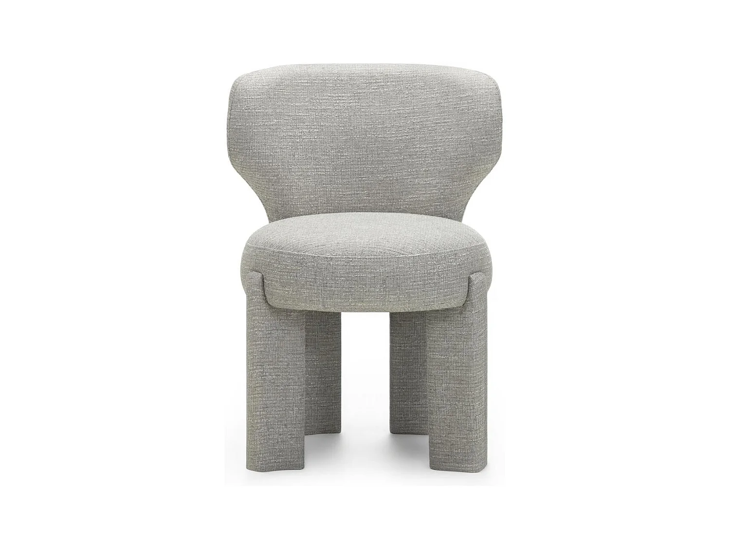 Fauteuil rembourré 83x59x57 cm gris clair Mali