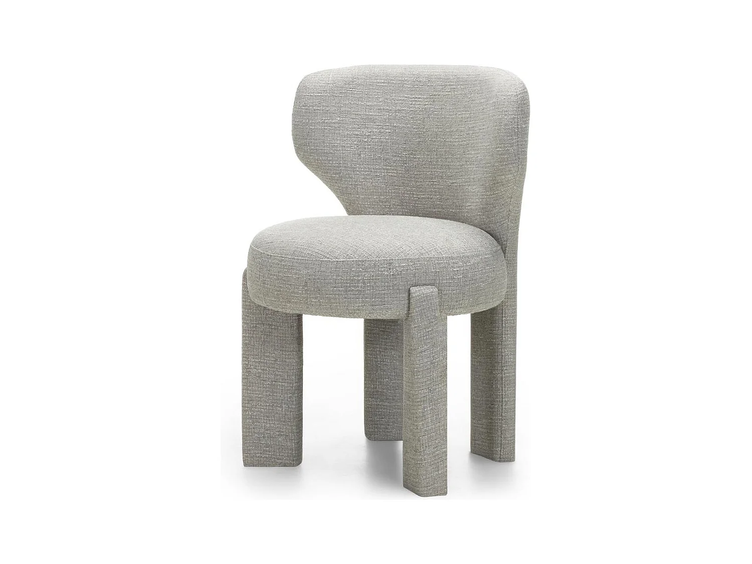 Fauteuil rembourré 83x59x57 cm gris clair Mali