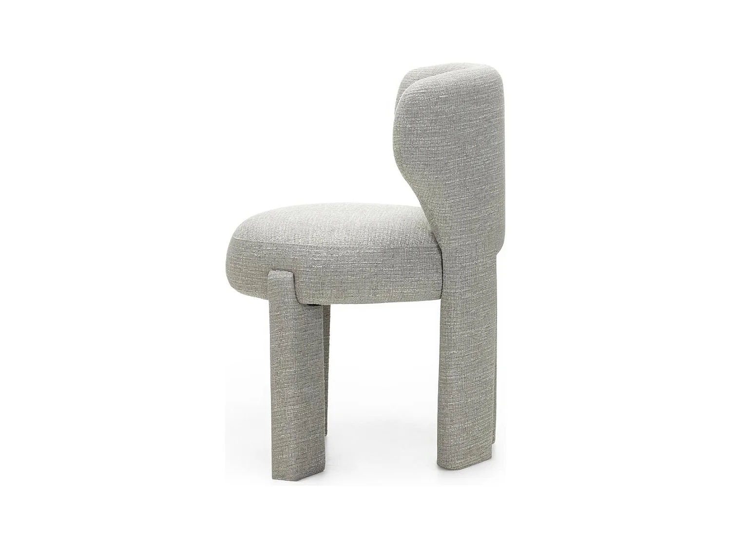 Fauteuil rembourré 83x59x57 cm gris clair Mali