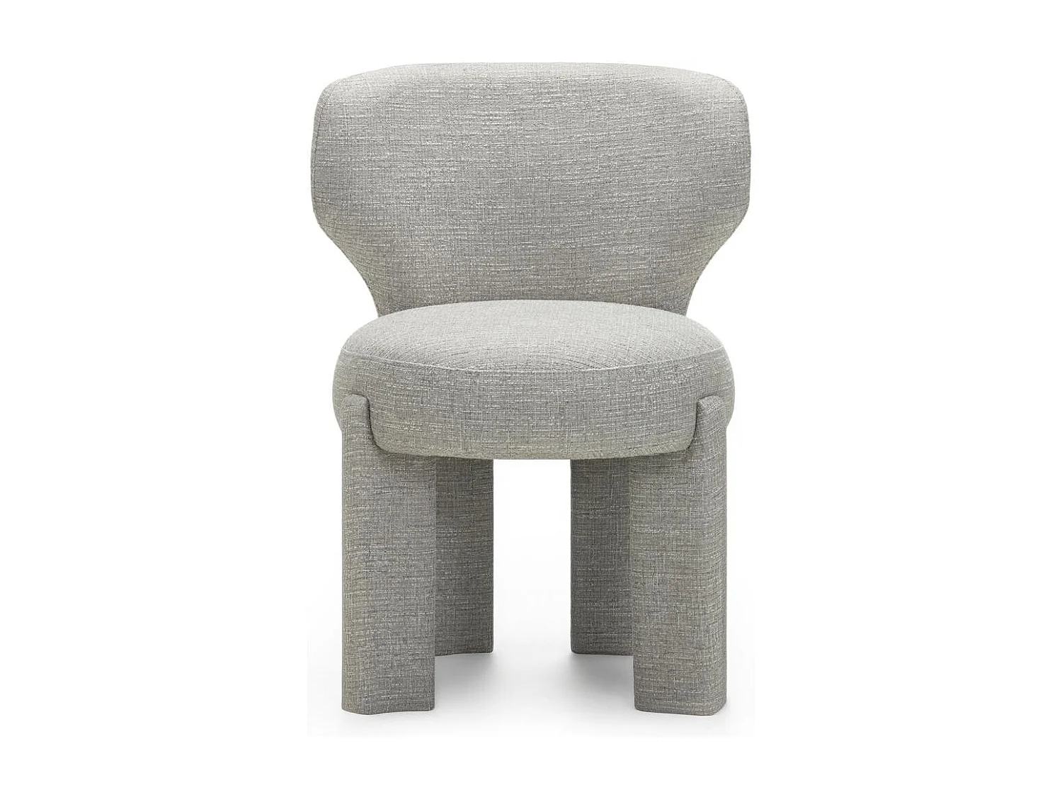 Polsterstuhl 83x59x57 cm hellgrau Mali