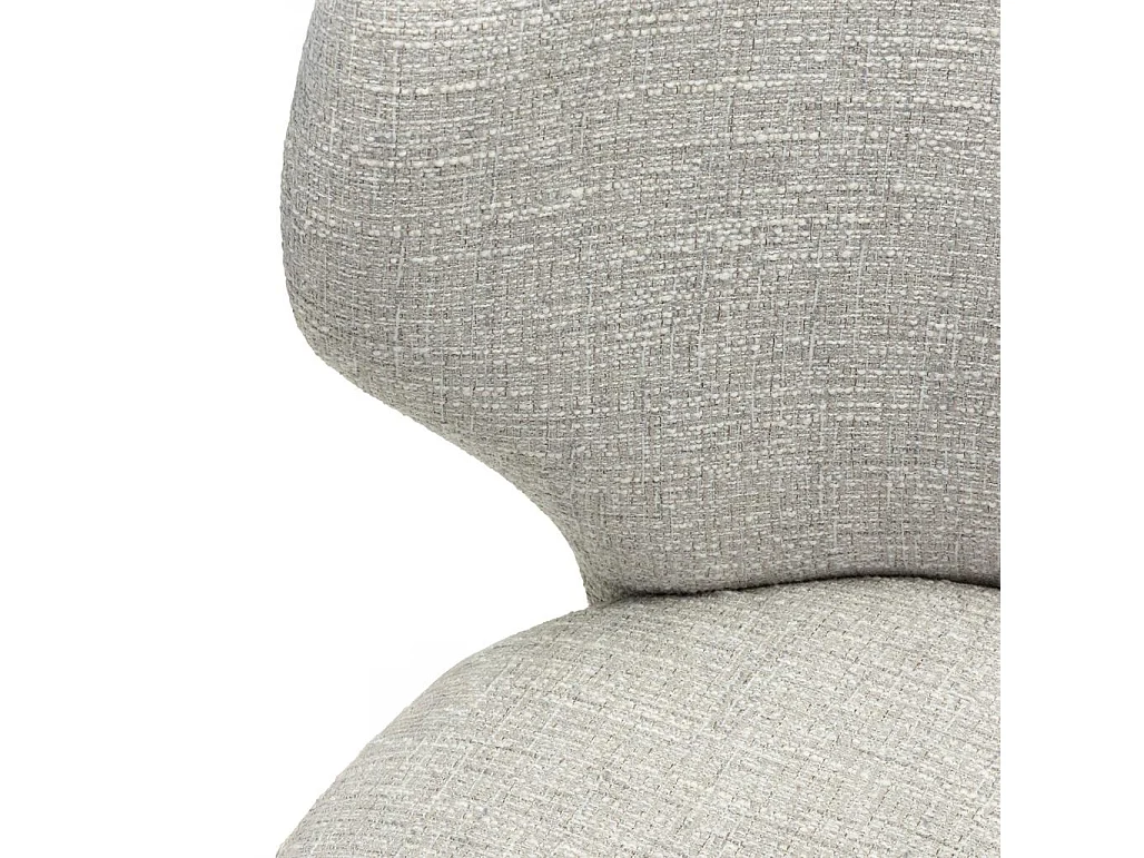 Polsterstuhl 83x59x57 cm hellgrau Mali