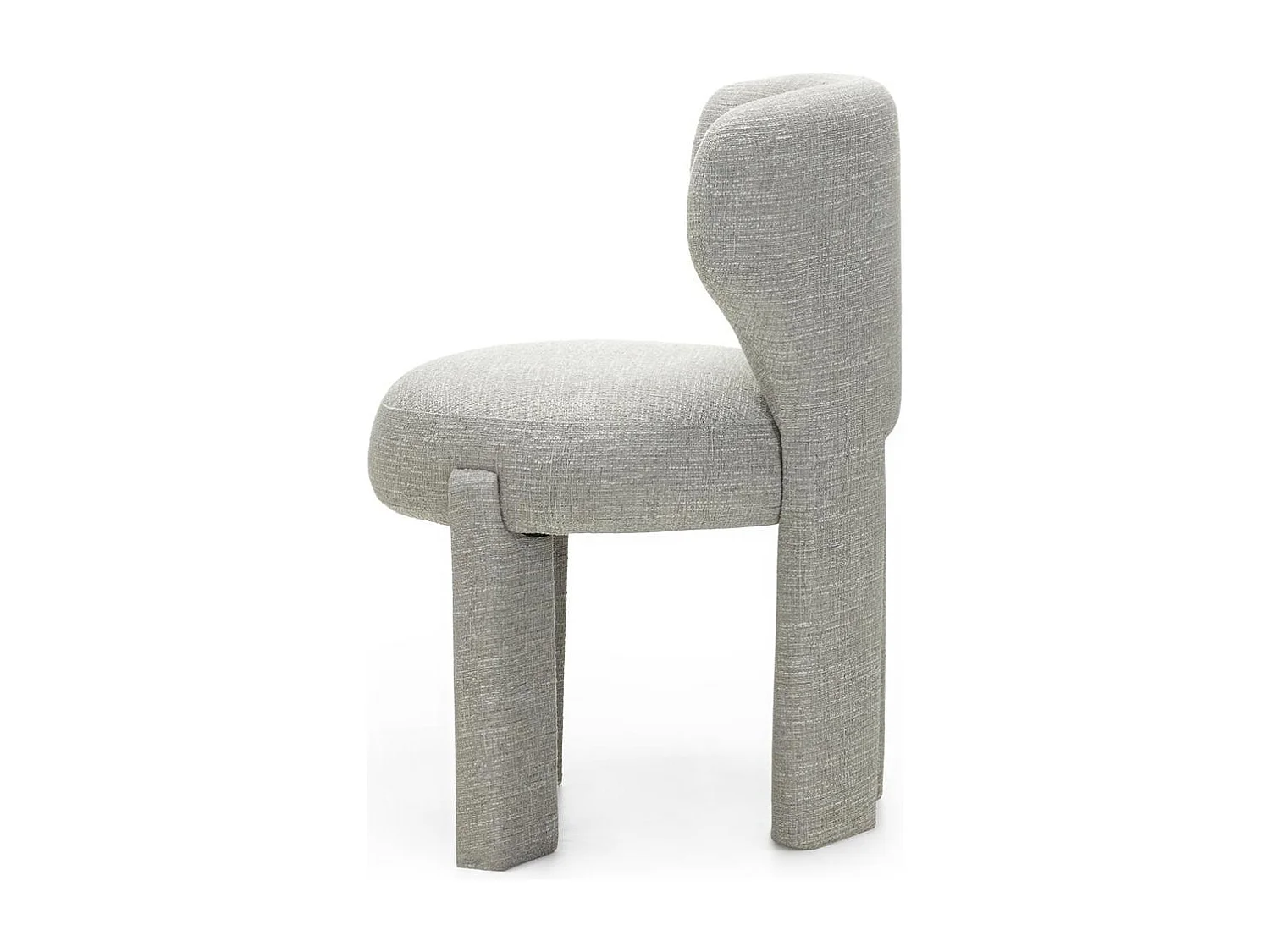 Polsterstuhl 83x59x57 cm hellgrau Mali