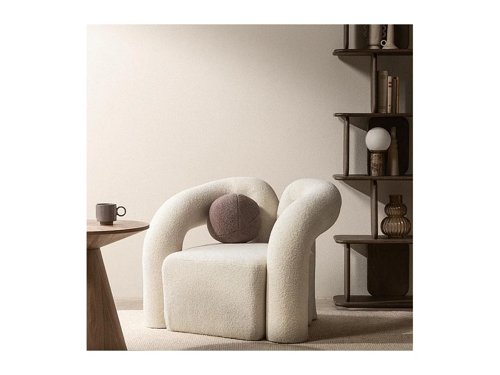 Sessel 76x95x78 cm hellbeige Sellel