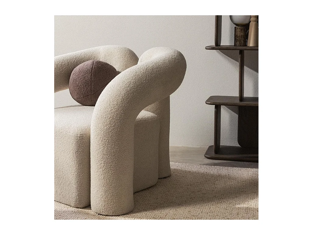 Sessel 76x95x78 cm hellbeige Sellel