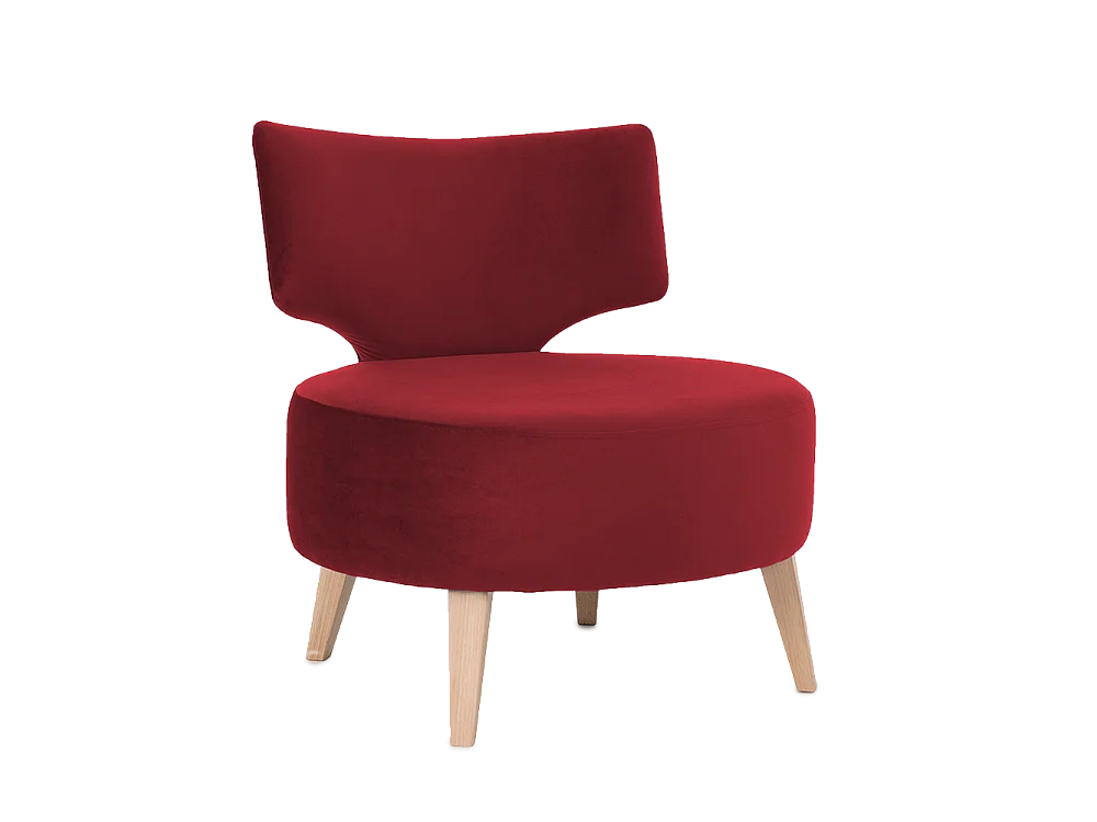 Fauteuil 0,6x0,75x0,75 m cranberry Flippin