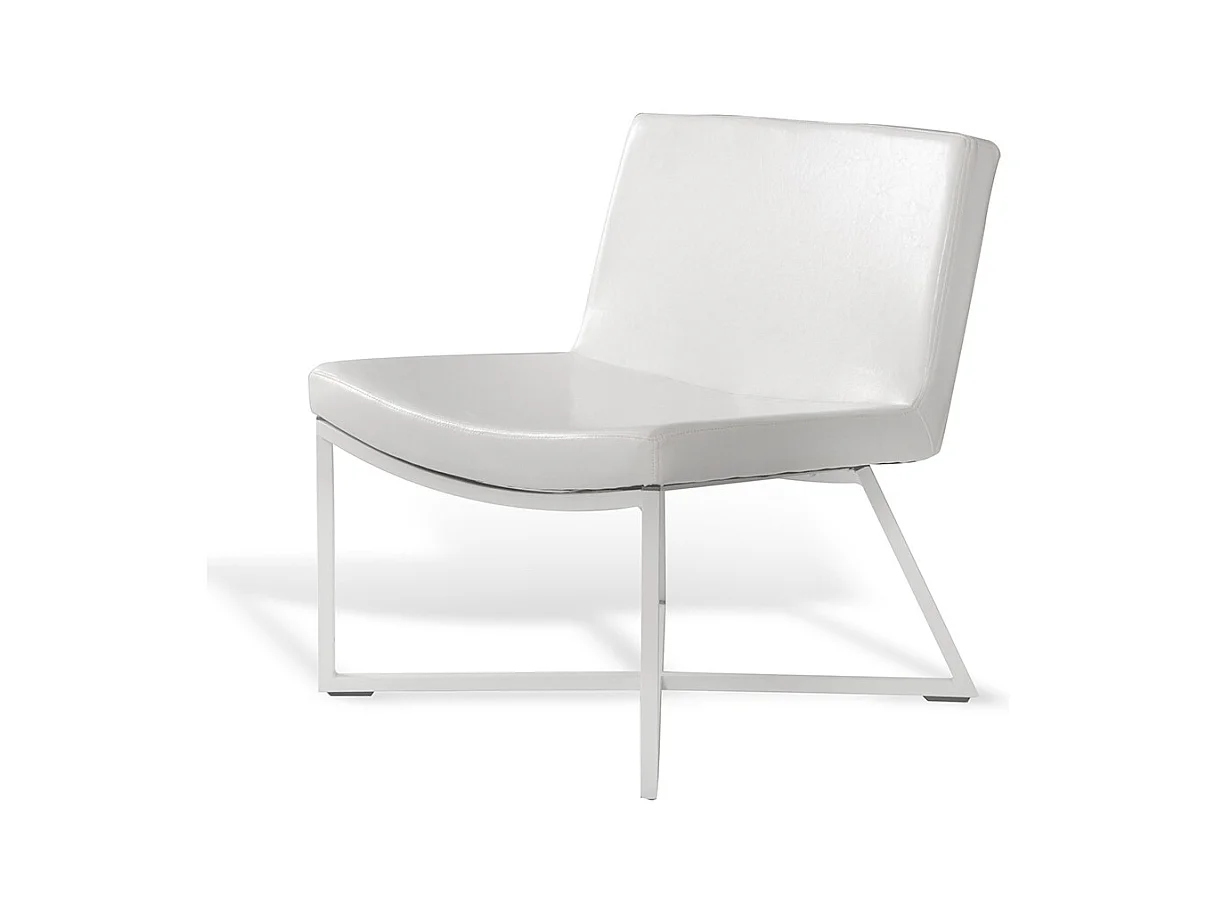 Fauteuil 60x62x81 cm blanc zero