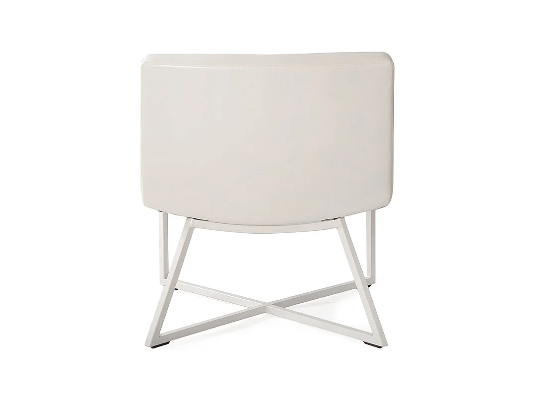 Fauteuil 60x62x81 cm blanc zero