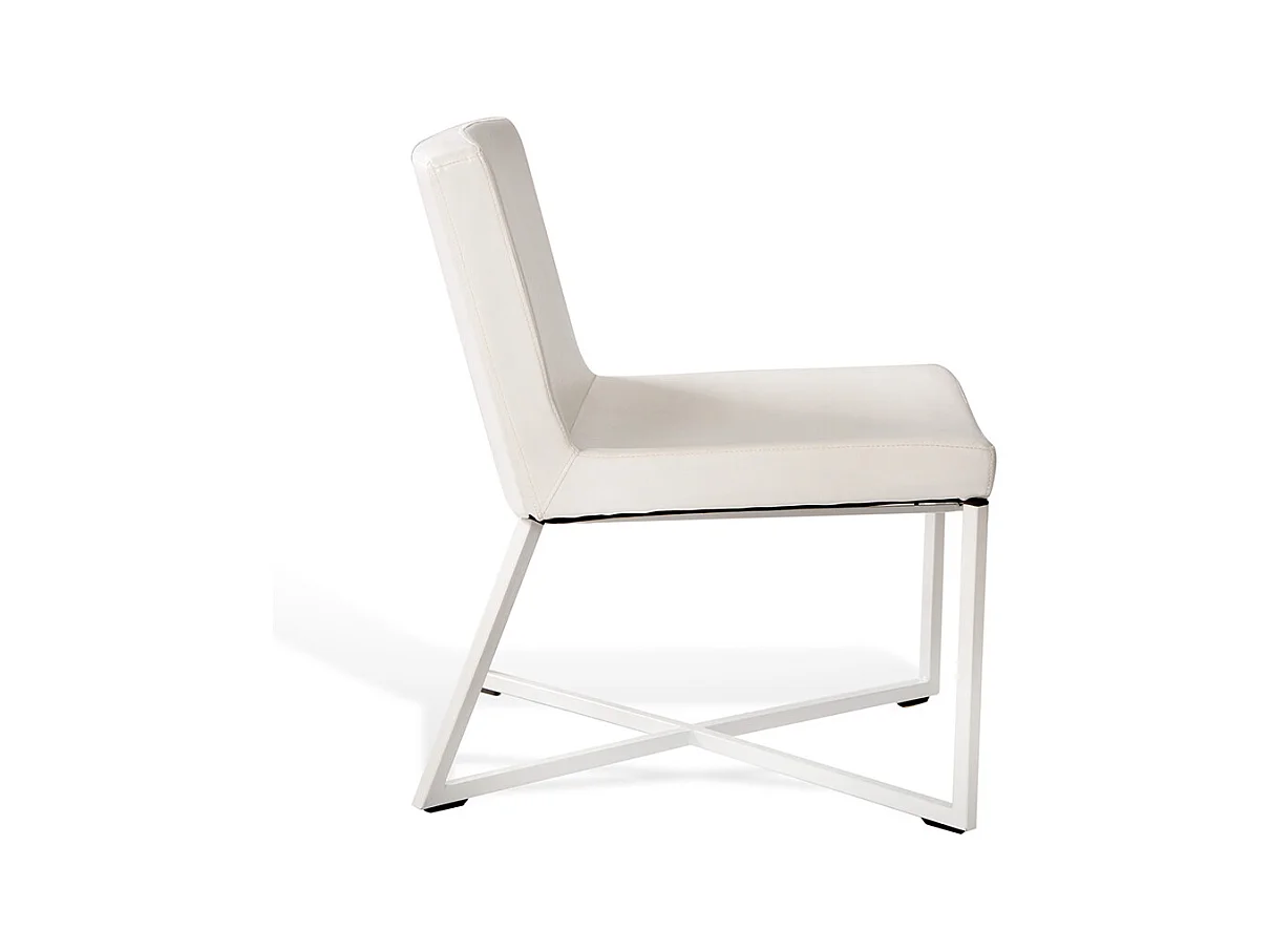 Fauteuil 60x62x81 cm blanc zero