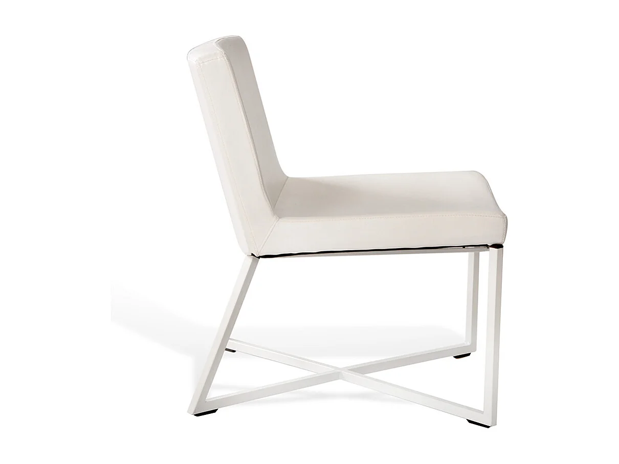 Sessel 60x62x81 cm weiß zero