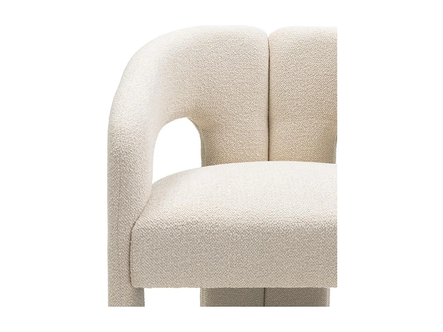 Gestoffeerde stoel 62x56x77 cm beige Joel