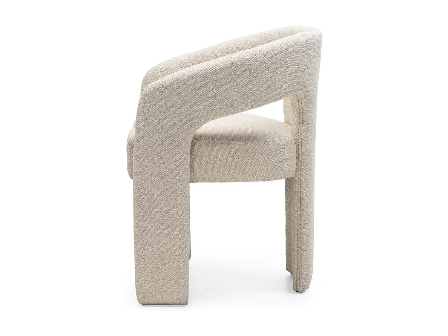 Gestoffeerde stoel 62x56x77 cm beige Joel