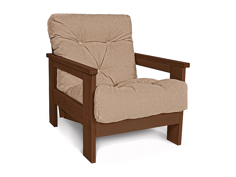 Fauteuil 0,75x1,05x0,83 m Beige Mexique