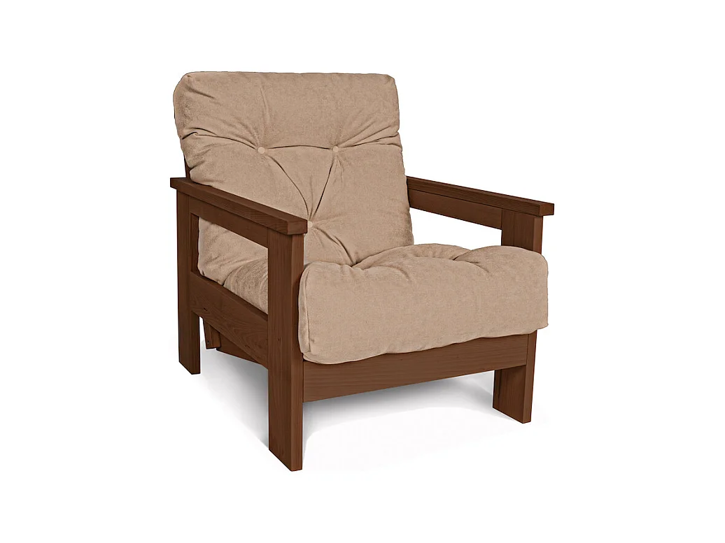 Fauteuil 0,75x1,05x0,83 m Beige Mexique
