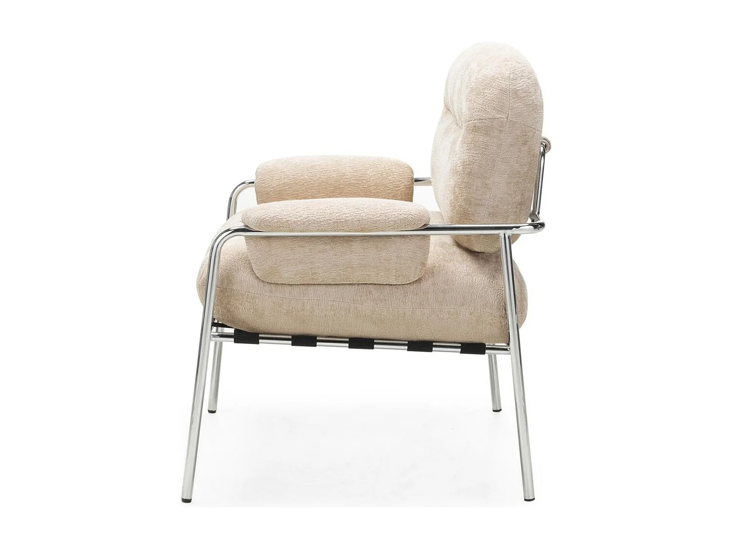 Loungesessel 84x84,5x75 cm beige Moya