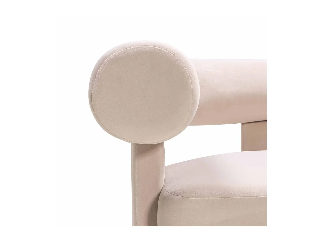 Lounge stoel 76x96x86 cm beige Atypique