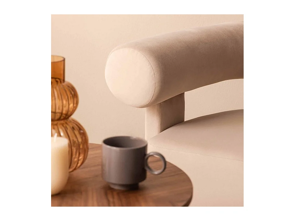 Lounge stoel 76x96x86 cm beige Atypique