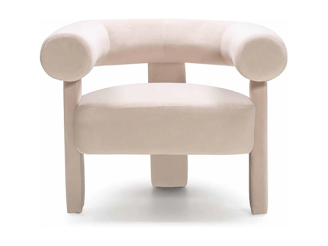 Sillón lounge 76x96x86 cm beige Atypique