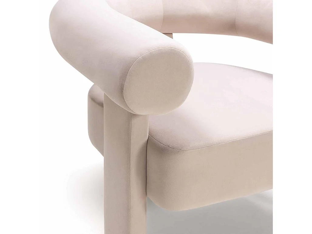 Sillón lounge 76x96x86 cm beige Atypique