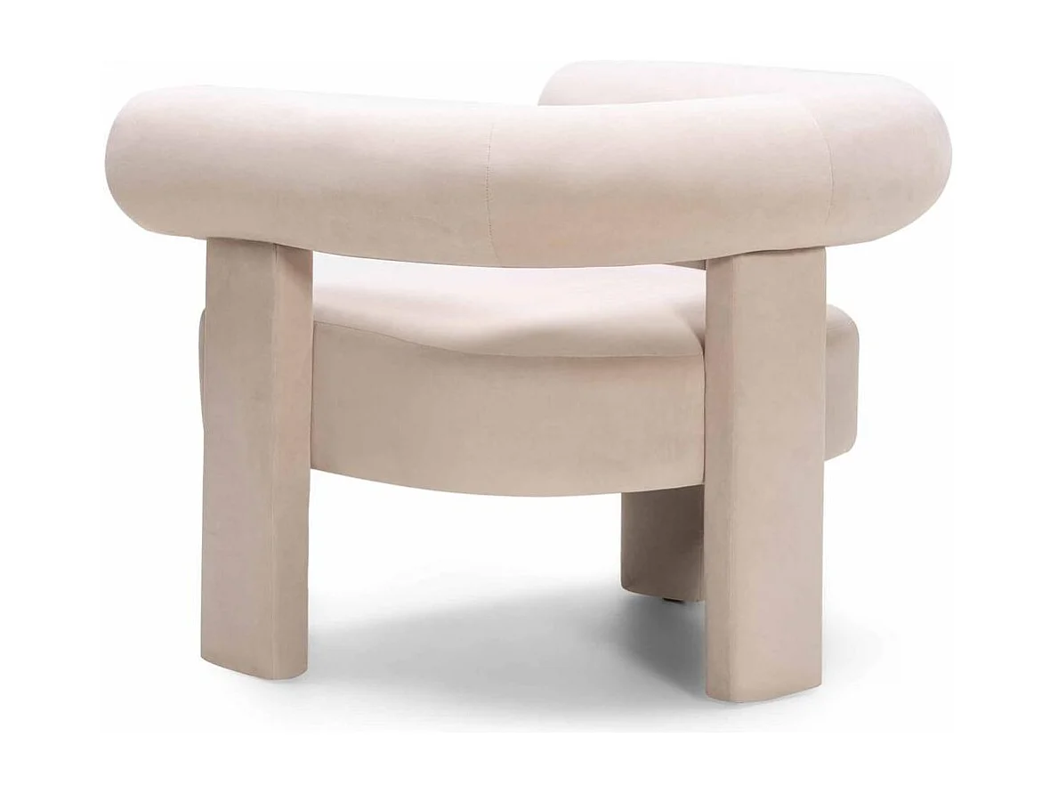 Sillón lounge 76x96x86 cm beige Atypique