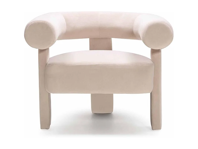 Loungesessel 76x96x86 cm beige Atypique