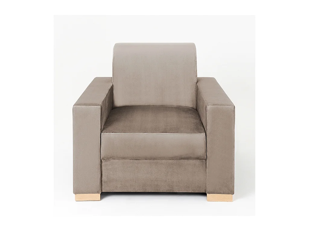 Sessel 0,95x0,9x0,82 m Beige stabil