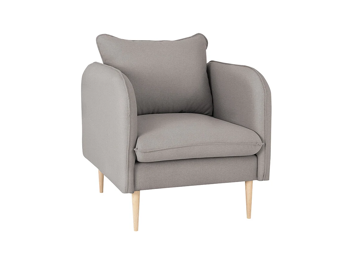 Sessel 0,89x0,8x0,9 m grau Posh Wood