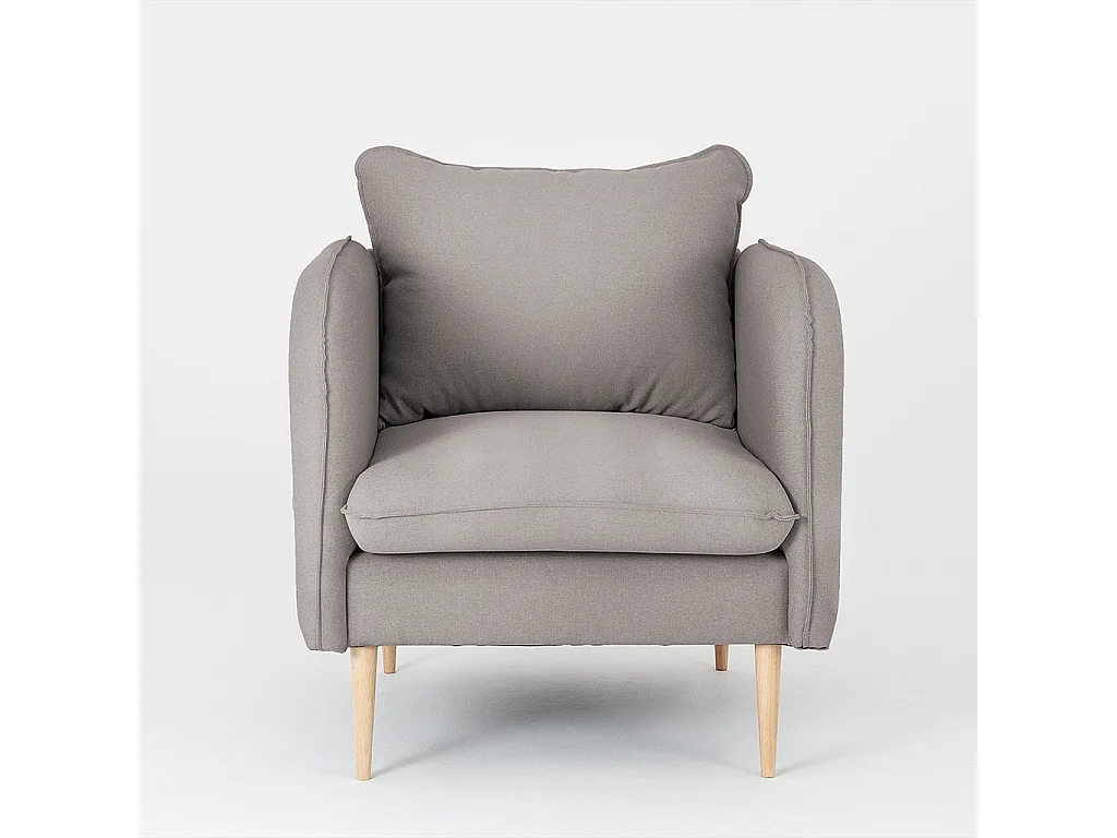 Sillón 0,89x0,8x0,9 m gris Posh Wood