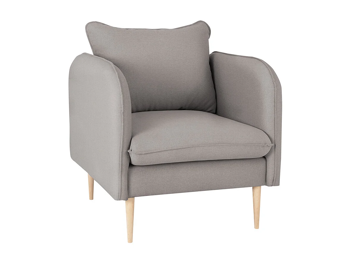 Sillón 0,89x0,8x0,9 m gris Posh Wood