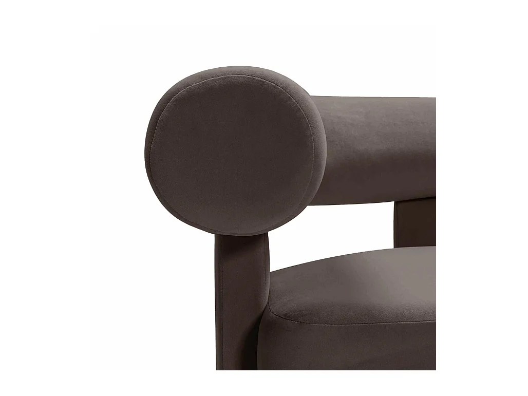 Fauteuil Lounge 96x86x76 cm Marron Clair Atypique