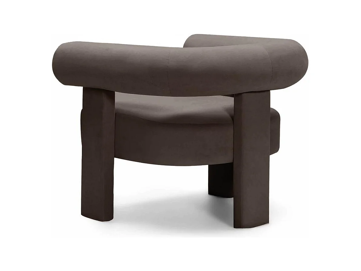 Fauteuil Lounge 96x86x76 cm Marron Clair Atypique