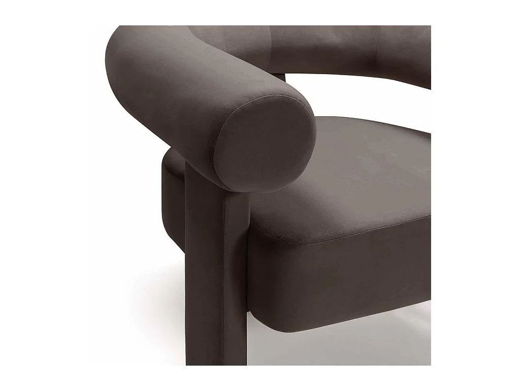 Fauteuil Lounge 96x86x76 cm Marron Clair Atypique