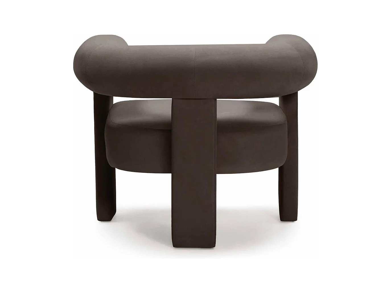 Fauteuil Lounge 96x86x76 cm Marron Clair Atypique