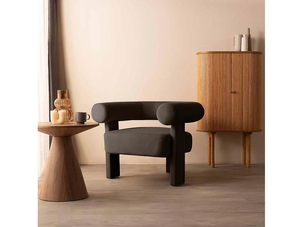 Loungefauteuil 96x86x76 cm Lichtbruin Atypique