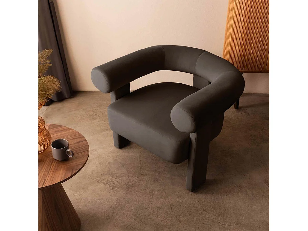 Loungefauteuil 96x86x76 cm Lichtbruin Atypique