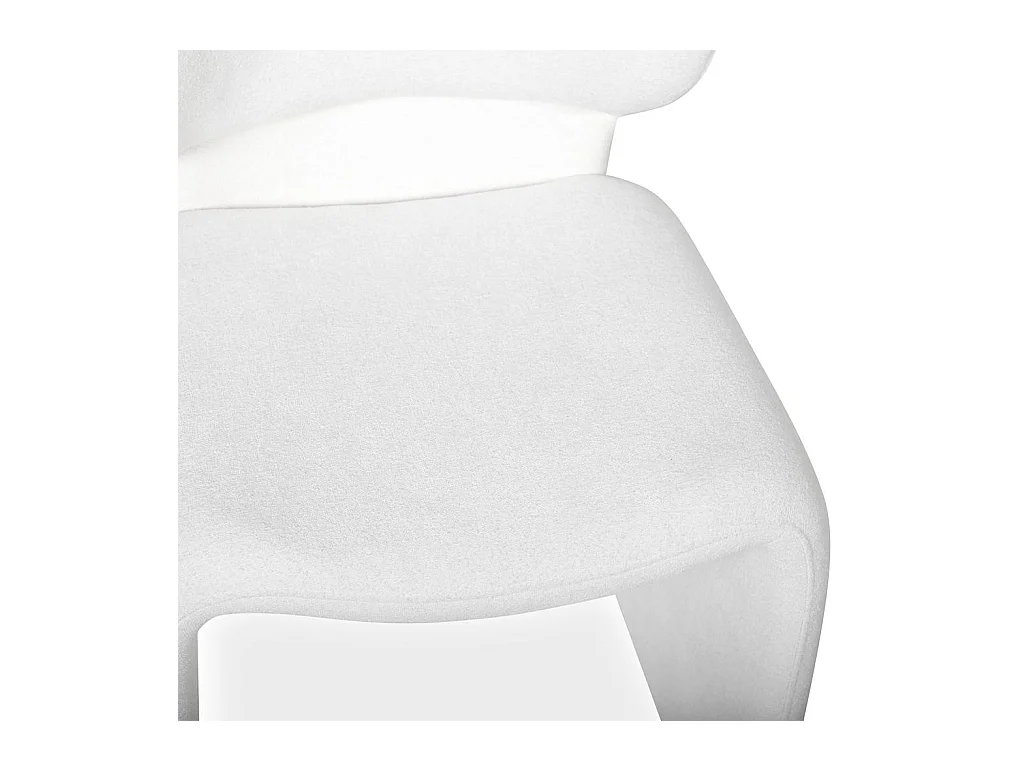 Gestoffeerde stoel 78x63x56 cm wit BIZZA