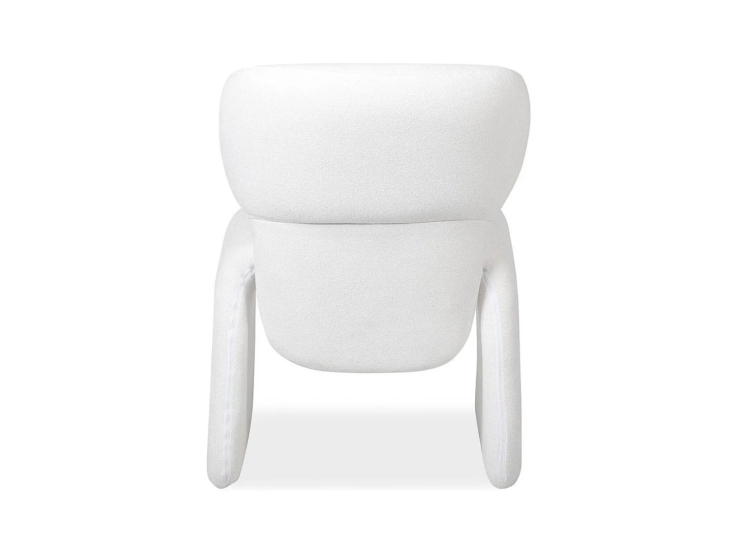 Gestoffeerde stoel 78x63x56 cm wit BIZZA