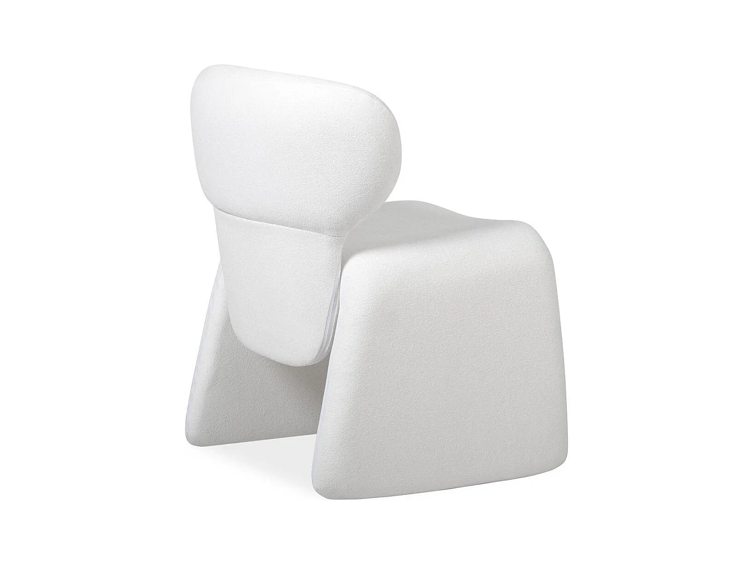 Gestoffeerde stoel 78x63x56 cm wit BIZZA