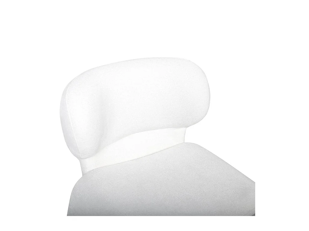 Gestoffeerde stoel 78x63x56 cm wit BIZZA