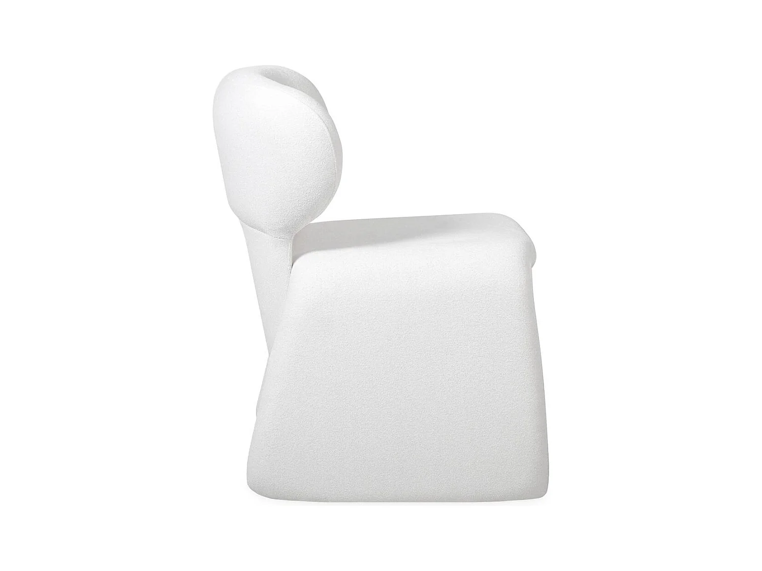 Polsterstuhl 78x63x56 cm weiß BIZZA