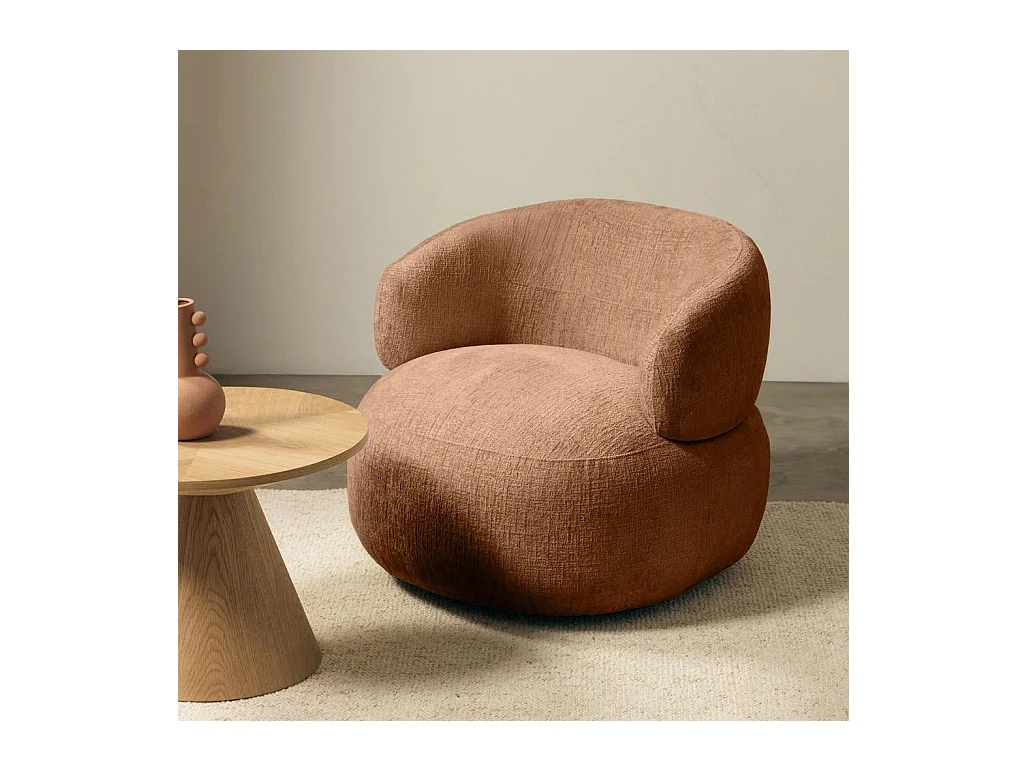 Draaistoel 75x82x85 cm Koper erker