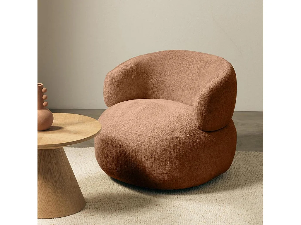 Sedia girevole 75x82x85 cm Rame oriel