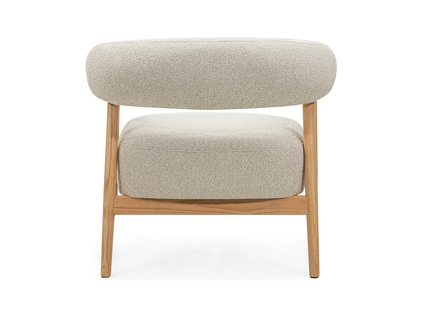 Fauteuil rembourré 78x70x74 cm Beige clair MUE