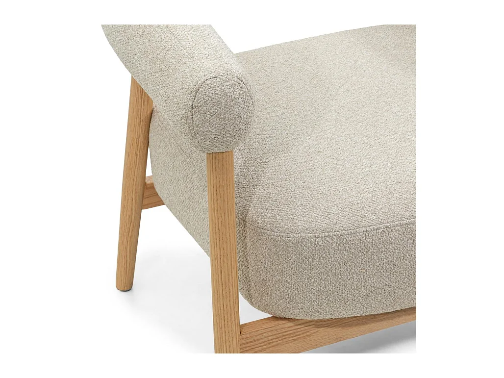 Fauteuil rembourré 78x70x74 cm Beige clair MUE