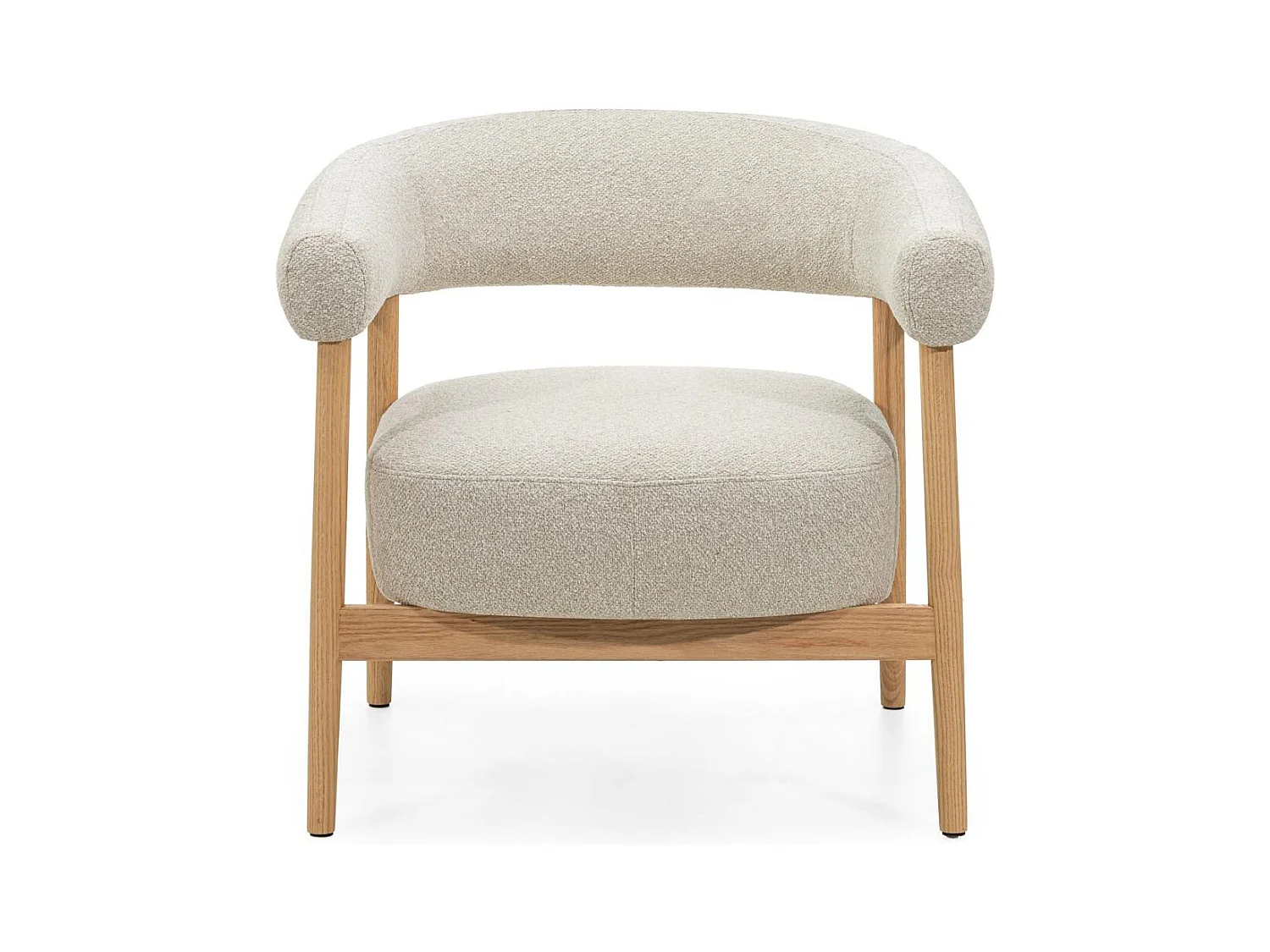 Fauteuil rembourré 78x70x74 cm Beige clair MUE